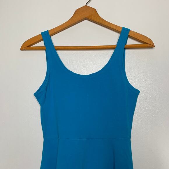 Express women's teal blue scoop neck mini length skater dress Small - Picture 5 of 10